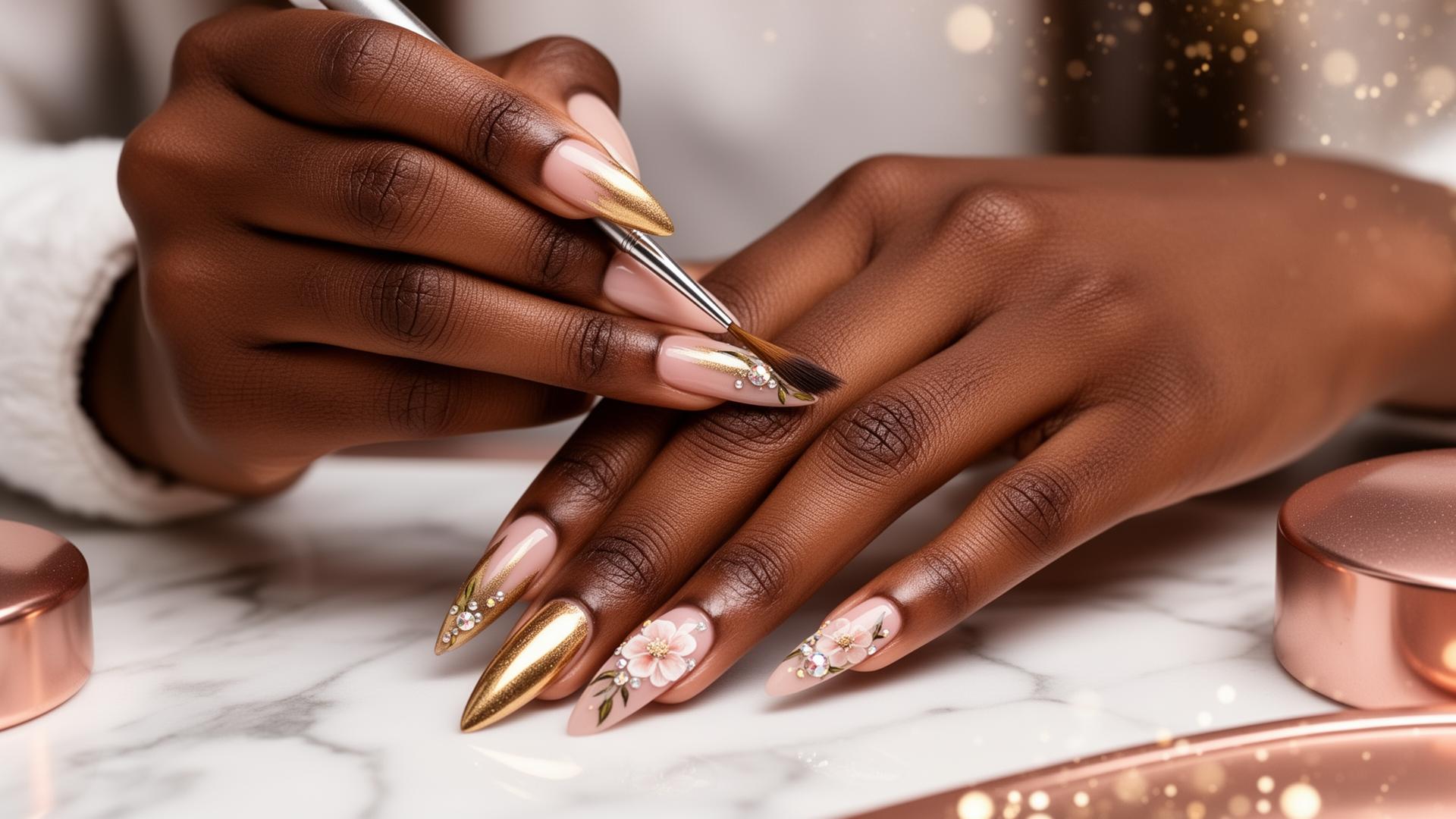 Professional luxury manicure at TECHStudios